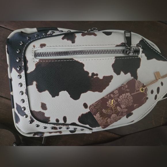 Cow Print Crossbody Bag - Picture 2 of 3